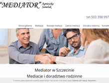 Tablet Screenshot of mediator-sameluk.pl